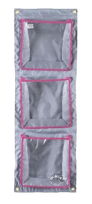 LOT DE 2 RANGEMENTS MURAUX 3 POCHES VERT JAUNE - MANUTAN COLLECTIVITÉS