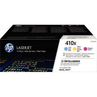 Lot de 3 cartouches laser HP CF252XM - Cyan, Magenta, Jaune - Haute capacité_0