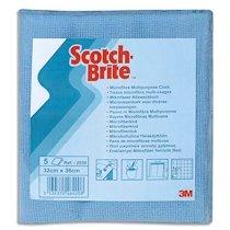 LOT DE 5 LAVETTES EN MICROFIBRE MULTI-USAGES - DIMENSIONS : 32 X 36 CM BLEU 2030B