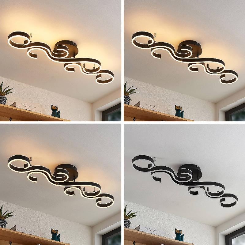 LUCANDE ADMIRA PLAFONNIER LED, 101 CM NOIR