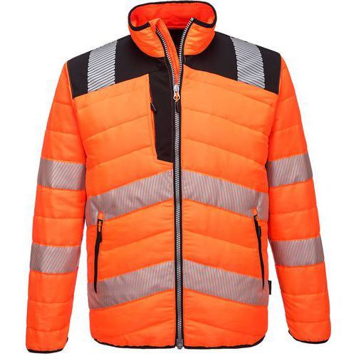 VESTE HAUTE VISIBILITÉ BAFFLE PW371 NOIR/ORANGE XL - PORTWEST