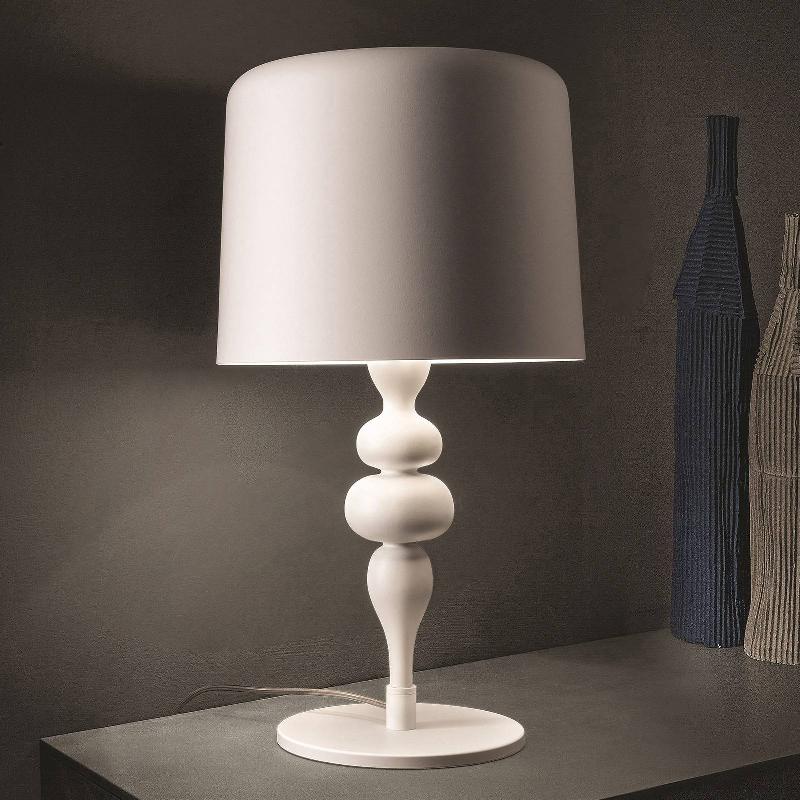 MASIERO LAMPE À POSER EVA TL1 M, 53 CM, BLANCHE MATE