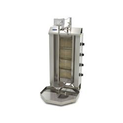Maxima Kebab Grill - 4 brûleurs réglables - Gaz - 50 kg de viande - Bac de récupération en acier inoxydable_0