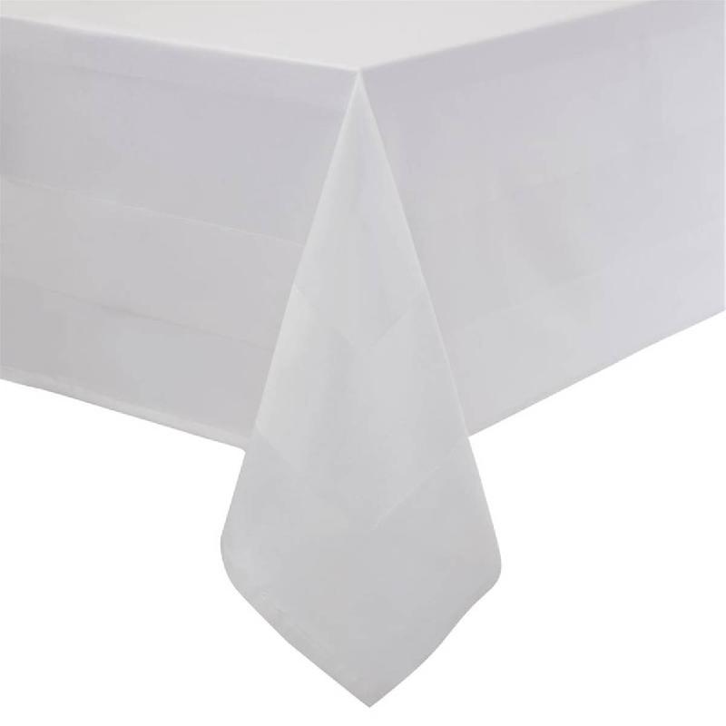 Nappe blanche bande de satin Mitre Luxury 1370 x 1370mm | Mitre luxury - GW419_0