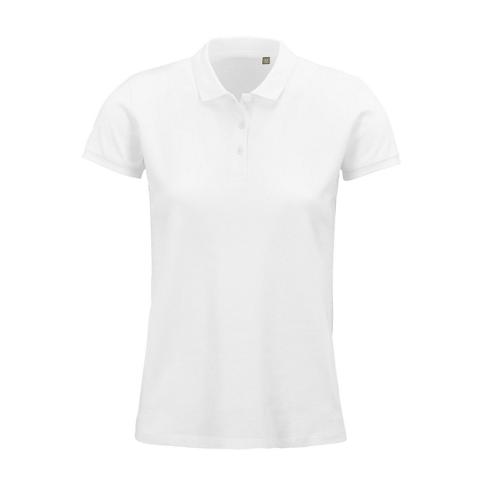 POLO PERSONNALISABLE FEMME COTON ORGANIQUE BIO BLANC