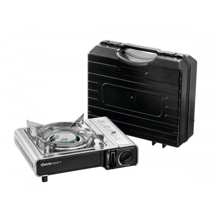 Réchaud en acier à gaz (Ø)150 à (Ø)270 mm, mallette incluse, 2200 W_0