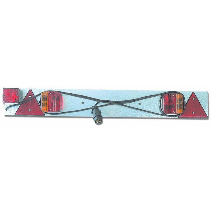 Rampe d'éclairage arrière 12V pour remorque - 1 mètre - 4 fonctions - câble 4m - 11575084_0