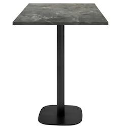Restootab - Mange-debout 60x60cm - modèle Round pierre métallisée - gris TB-ROUFF-6060M-P.METAL_0