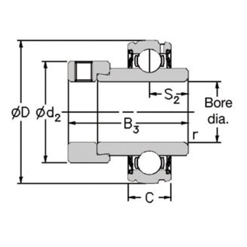 ROULEMENT PALIER 1025-25 DECG NSK