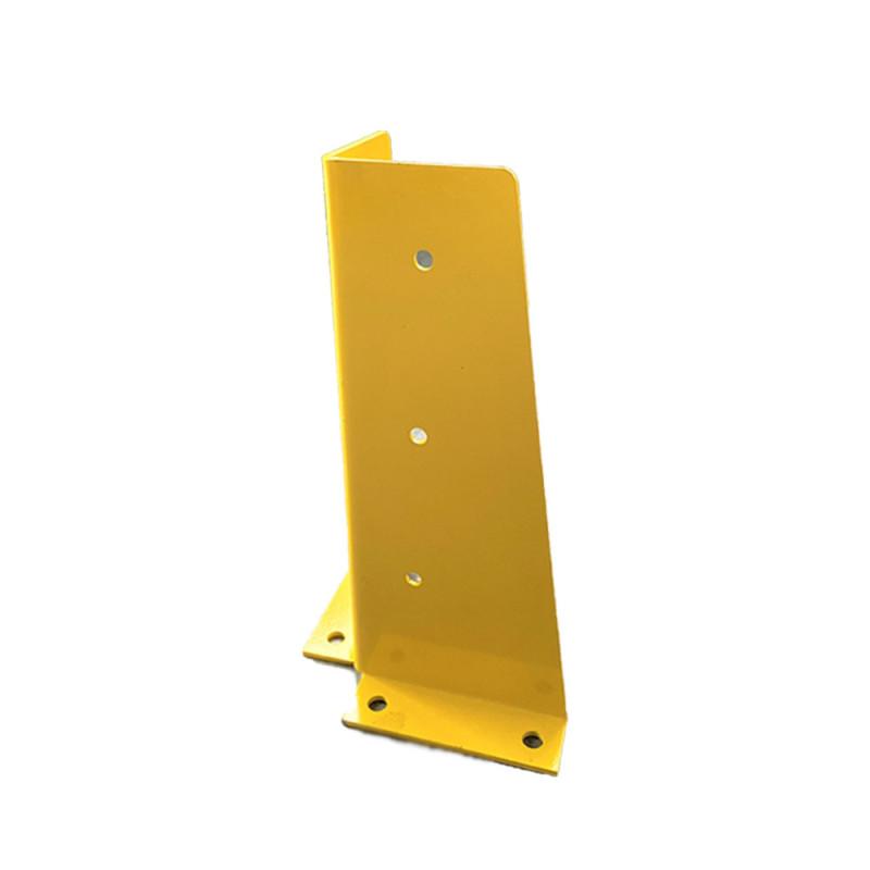 Sabot de protection d'angle en acier - épaisseur 5 mm - hauteur 400 mm - coloris jaune RAL 1023_0