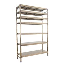 SimonRack Étagère en acier inoxyable initiel SIMONINOX 7 plateaux 2000x860x400 mm (haut x largeur x profondeur) - 8425437073717_0