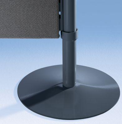 SUPPORTS DE CLOISONS - AVEC PIED EXTRA-PLAT HAUTEUR 1680 MM, COLORIS ANTHRACITE