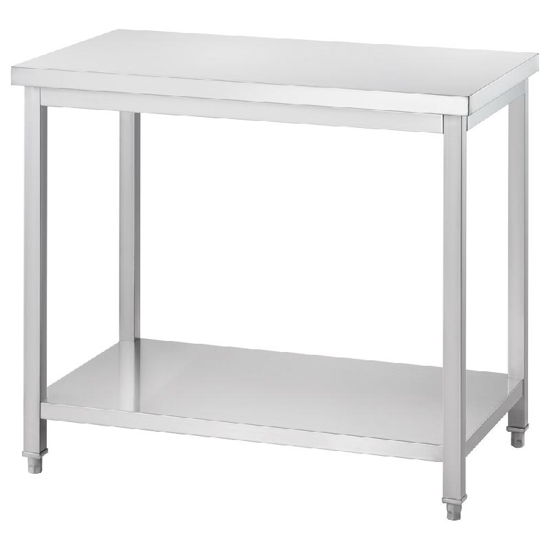 Table de travail Gredil avec tablette inférieure, 1200x700x850 mm, sans rebord, à monter soi-même - DAT12772_0