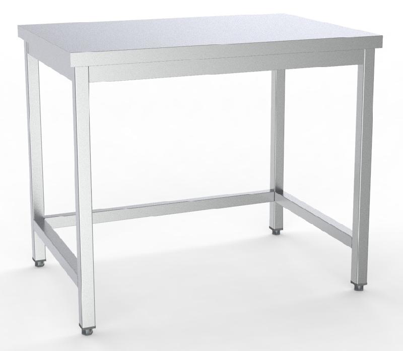 Table inox de travail dessous ouvert démontable profondeur 700mm lo... - P7333.0022_0