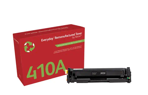 Toner remanufacturé Noir Everyday¢ de Xerox compatible avec HP 410A (CF410A), Capacité standard_0
