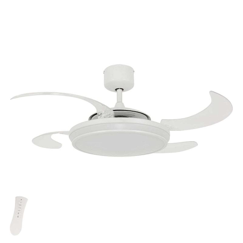 BEACON LIGHTING VENTILATEUR DE PLAFOND LED BEACON FANAWAY EVO 1 BLANC 121 CM SILENCIEUX