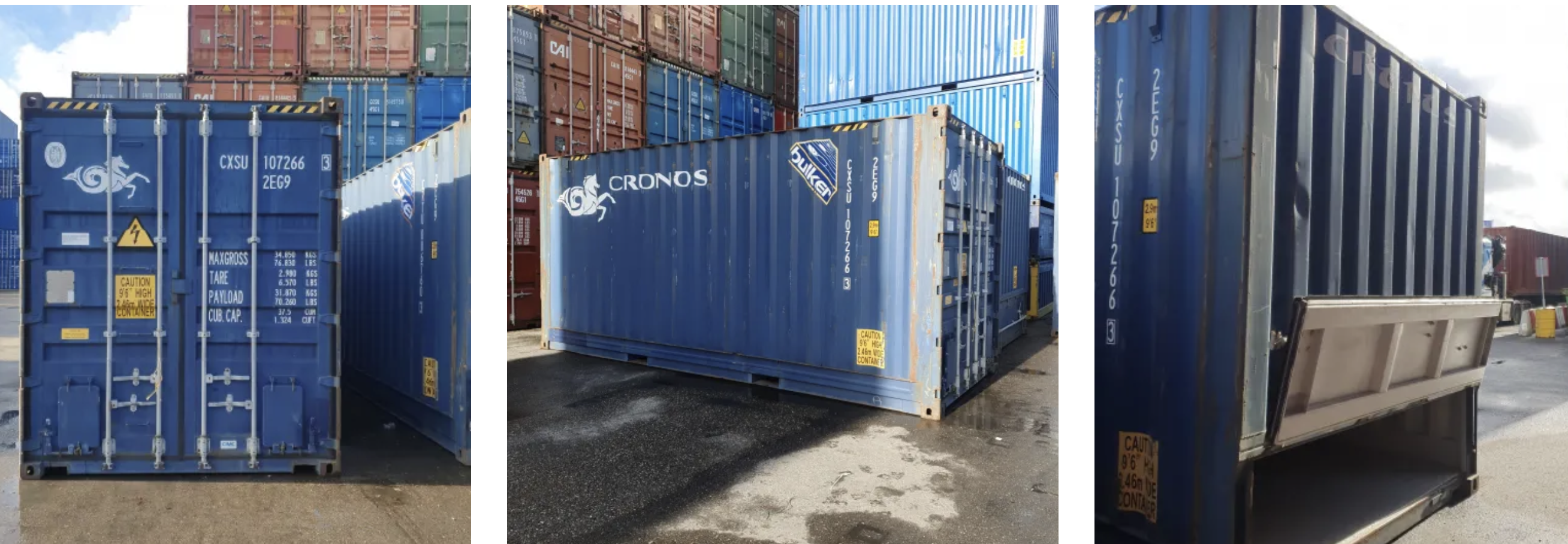 Container BULKS 20 ou 40 pieds, pour le stockage de marchandises en vrac_0
