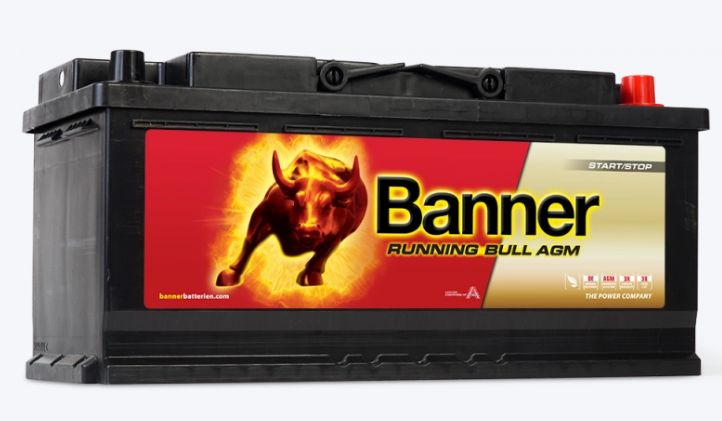 Batterie de démarrage AGM 605 01 - Banner - Tension nominale 12V - Véhicules start/stop avec récupération d'énergie_0