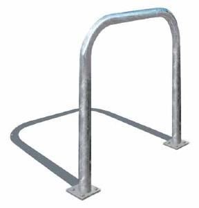 Arceaux de sécurité Ø 60 mm - simples ou renforcés avec lisse horizontale - acier galvanisé ou peint - différentes longueurs_0