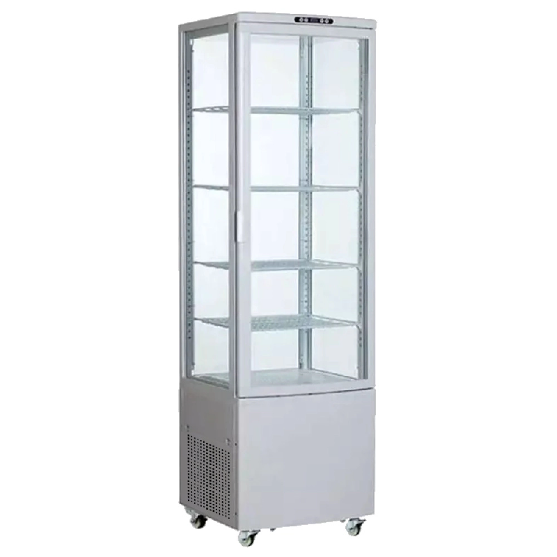 Armoire vitrine réfrigérée avec roues - 515x485x1715 mm - 250 W 230/1V - 14RRW514 Eurast - blanc multi-matériau 14RRW514_0