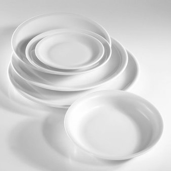 ASSIETTE PLATE RONDE BLANCHE 16,5CM EN PORCELAINE - PILLIVUYT - BOURGES