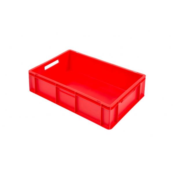 Bac norme Europe couleur rouge - 600 x 400 x 170 mm - Très résistant et compatible contact alimentaire_0