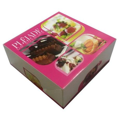 BOÎTE PÂTISSIÈRE COLOR 26 X 8 CM (VENDU PAR 50)