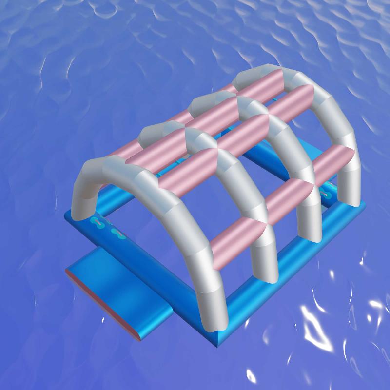 Cage des singes - Structure gonflable pour aquapark - 6x4x2,1m - Norme CE EN 25649_0