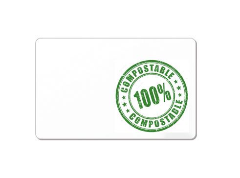 Carte bio-compostable - 75/100e PVC recyclé - Carton bois_0