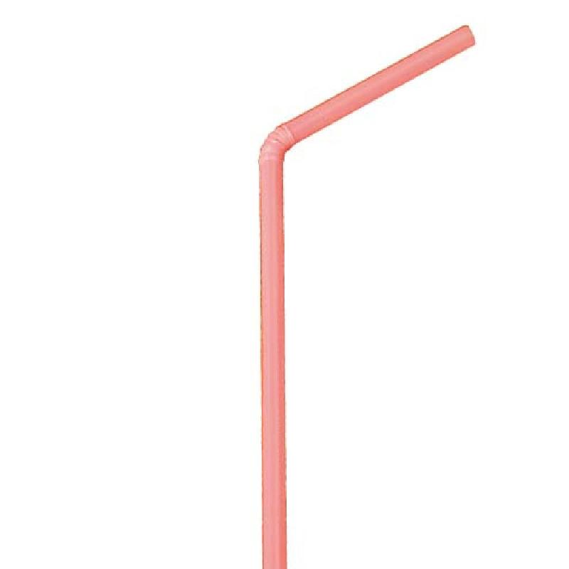 CHALUMEAU / PAILLE FLUORESCENTE FLEXIBLE 23CM Ø 0,6CM - LOT DE 250 - PAILLES À GRANITÉ - AZ BOUTIQUE
