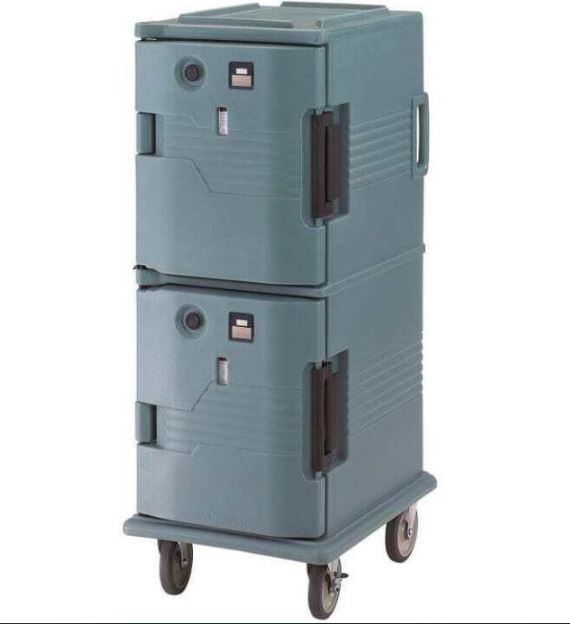 Chariot de transport électrique Cambro - 2 portes chauffantes - 200-230 V / 265 W - bacs gastronorme_0