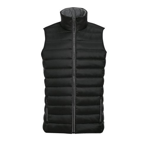 DOUDOUNE LIGHT HOMME SANS MANCHE EN NYLON NOIR