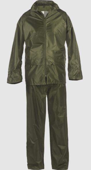 ENSEMBLE DE PLUIE SOUPLE EN NYLON ENDUIT PVC 505 VERT T2XL - SACOBEL - RNG T2XL