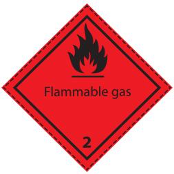 Étiquette de danger 10×10 cm en rouleau - classe 2.1 gaz inflammable - 46033T - rouleau de 1000 étiquettes_0