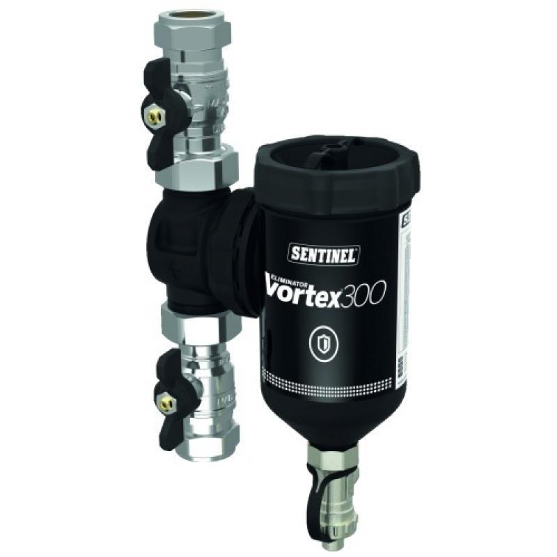 Filtre eliminator vortex 300 pour une filtration puissante des débris, compact, débit 50 l/min raccords 22 mm_0
