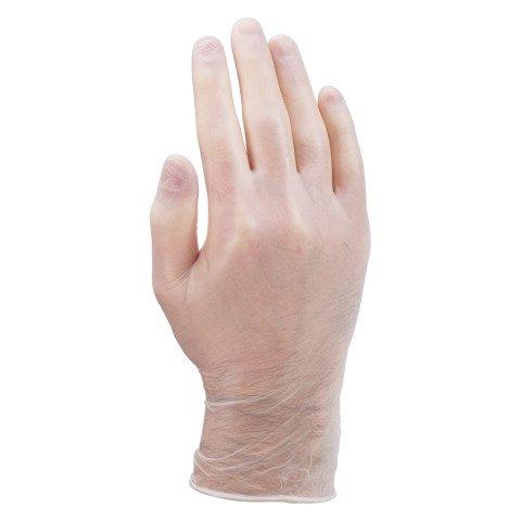 GANTS JETABLES VINYLE NON POUDRÉ - BOÎTE DE 100 GANTS - TAILLE XL