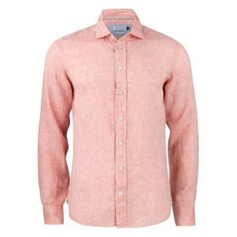 J.HARVEST & FROST IB33 LINEN CHEMISE REGULAR FIT HOMMES ORANGE - TAILLE S