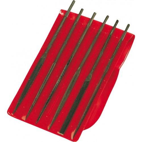 JEU DE 12 LIMES AIGUILLES MI-DOUCES LBJ-16 AVEC TROUSSE - SANS MANCHE SAM OUTILLAGE