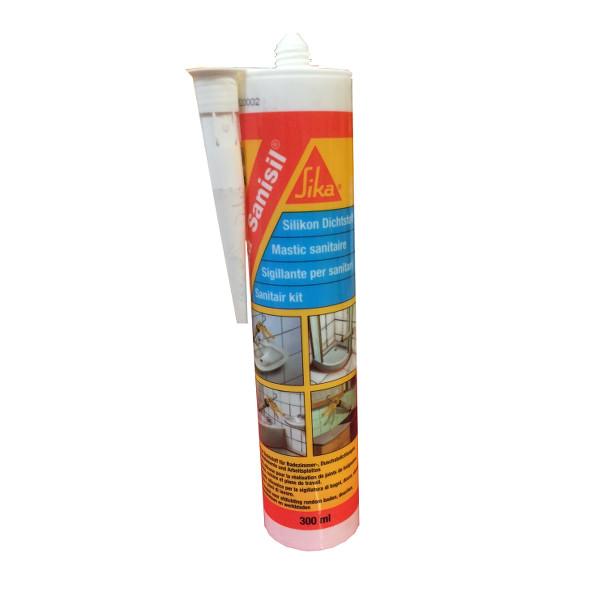 MASTIC SILICONE SIKA SANISIL BLANC ANTI-MOISISSURES CARTOUCHES DE...