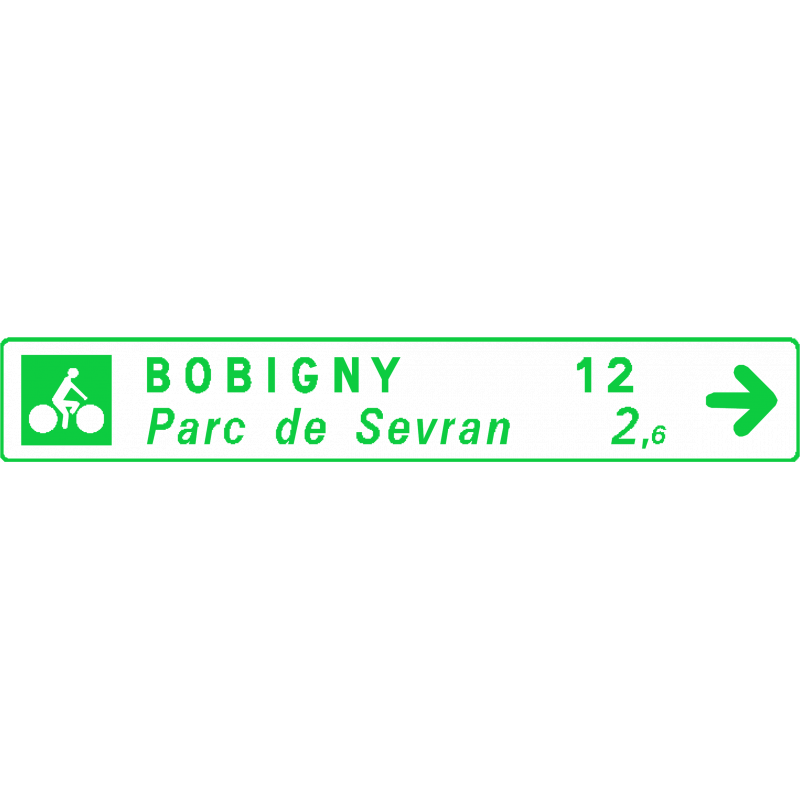 Panneau directionnel Dv43a - Signalisation cycliste - Gamme Innov_0