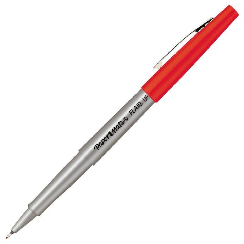 PAPER MATE FEUTRE  FLAIR - POINTE 0,5 MM - ROUGE (PRIX À L'UNITÉ)