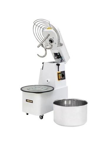 Pétrin à spirale professionnel  IR50 - Tête relevable et cuve extractible - 48L | Prismafood - 380 V - 2 vitesses - 8056098775186_0
