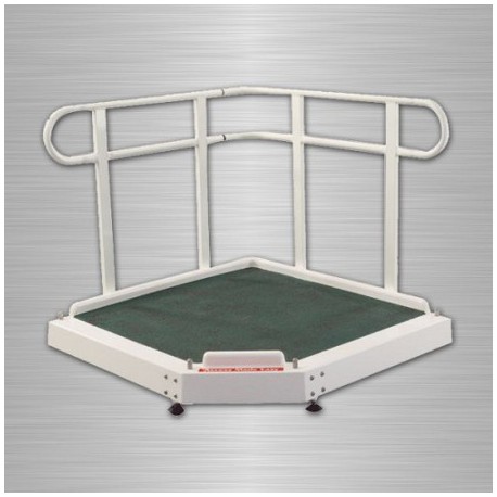 Plateforme réglable en hauteur jusqu'à 30 cm - fibre de verre - référence 25058 - antidérapante et pliable_0