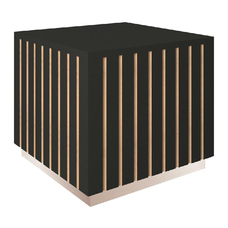 Podium bas Vertigo T03 MDF naturel et noir 45x45x40cm_0