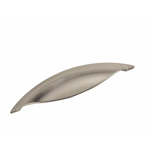 POIGNÉE COQUILLE DESIGN 3940-NICKELÉ BROSSÉ ESTAMP