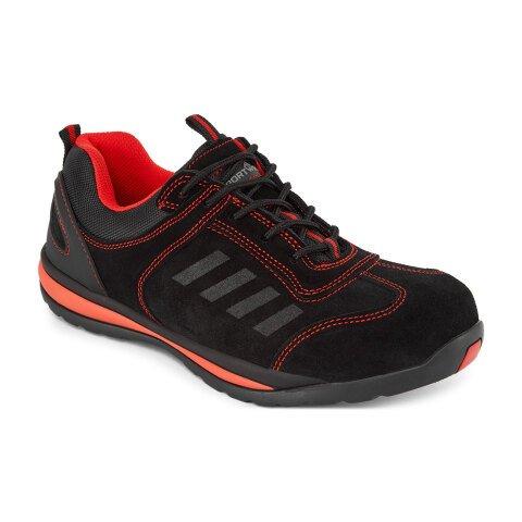 PORTWEST FW34 TRAINER LUSUM S1P HRO STEELITE ROUGE - TAILLE 43