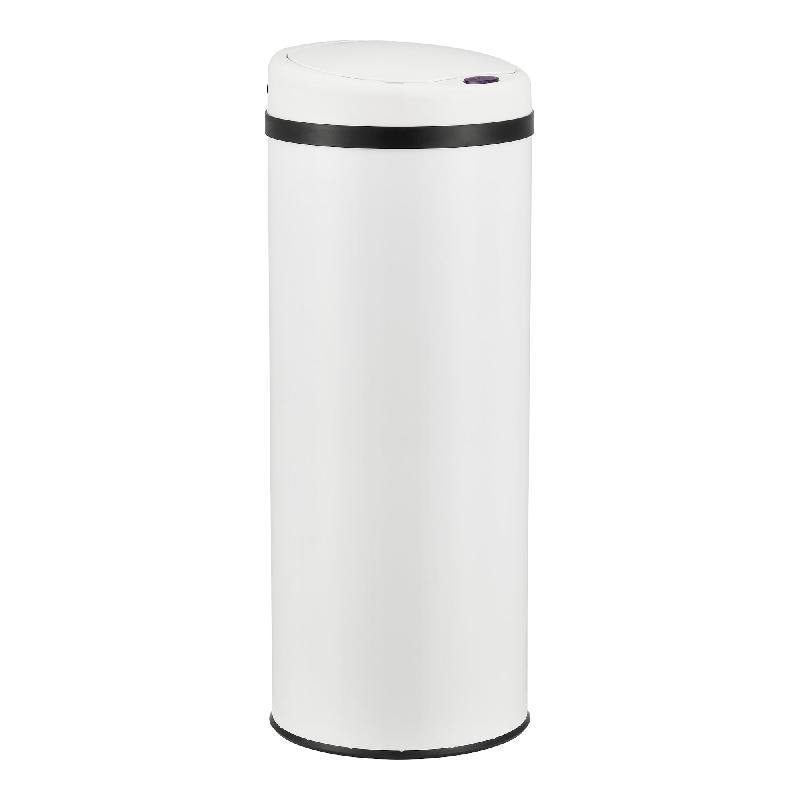 Poubelle à capteur - Acier inox - 47 litres - Blanc - 03_0008213_0
