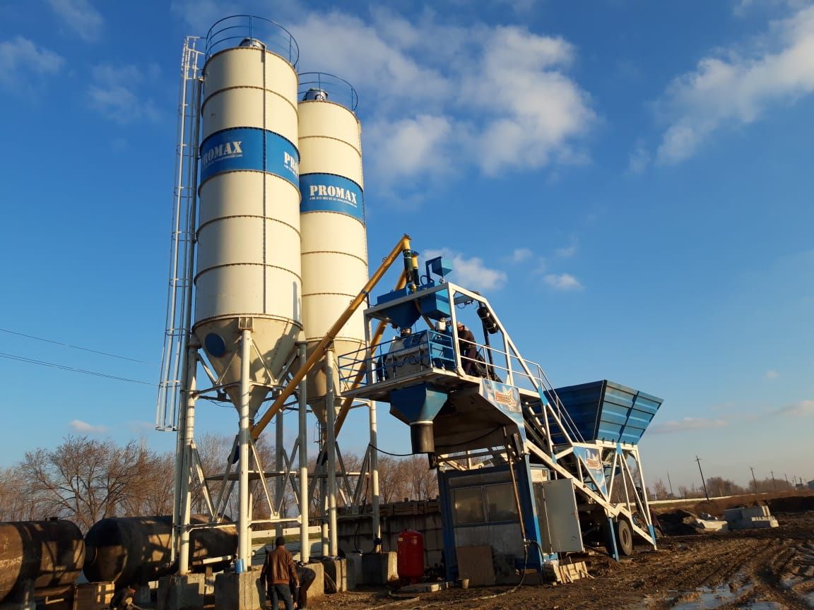 Promax M60 - Centrale à béton mobile - 60 m³/h - Mélangeur planetary single shaft, capacité 1500 L_0