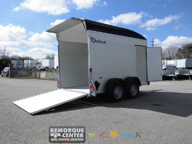 Remorque fourgon en aluminium DEBON C500 ROADSTER - PTAC : 2000 Kg - 2 essieux - Pullman2 - Ref: PW2.4_0