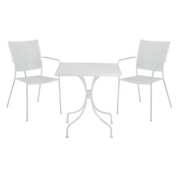 Resol GARBAR EGEO-EGEO Fauteuil-Table Extérieur Set 2+1 Blanc - blanc acier 20165_0